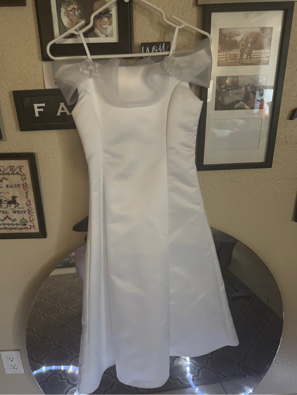 White Off-Shoulder Cocktail Dress